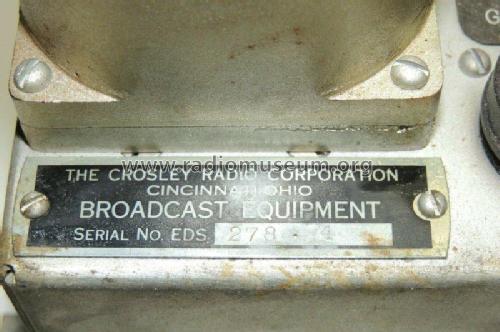 Broadcast Equipment ; Crosley Radio Corp.; (ID = 2793817) Ampl/Mixer