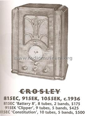 1055-EK 'Constitution' Ch= 1055; Crosley Radio Corp.; (ID = 1822006) Radio