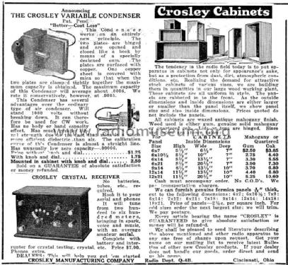 Crosley Cabinets ; Crosley Radio Corp.; (ID = 1153542) Gehäuse