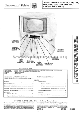 DU-17CHB Ch= 356-1; Crosley Radio Corp.; (ID = 3050868) Television