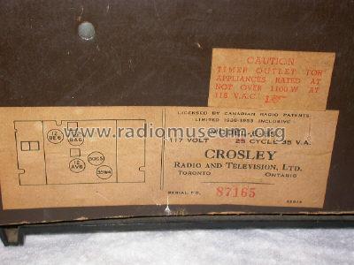 E-85RD Ch= 85E; Crosley Radio Corp.; (ID = 377460) Radio