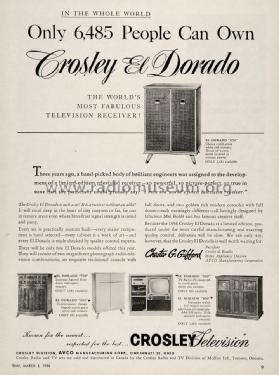 El Dorado 650; Crosley Radio Corp.; (ID = 1844773) Television