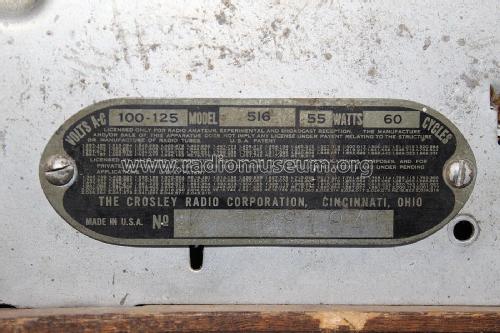 Fiver 516 516-BF; Crosley Radio Corp.; (ID = 2883831) Radio