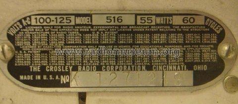 Fiver 516 516-BF; Crosley Radio Corp.; (ID = 619572) Radio