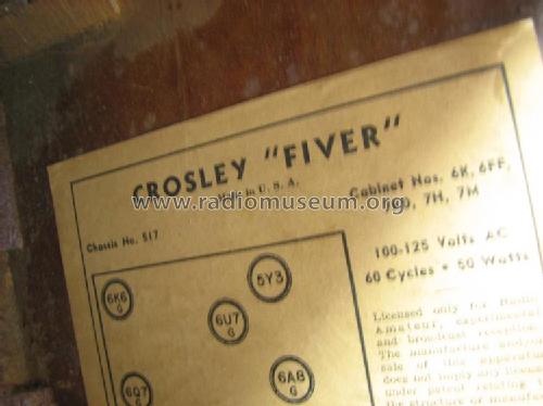 Fiver 517 ; Crosley Radio Corp.; (ID = 358065) Radio