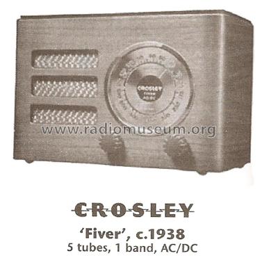 Fiver AC-DC ; Crosley Radio Corp.; (ID = 1822139) Radio