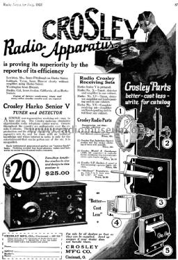 Harko Senior Model V-A; Crosley Radio Corp.; (ID = 1161824) Radio