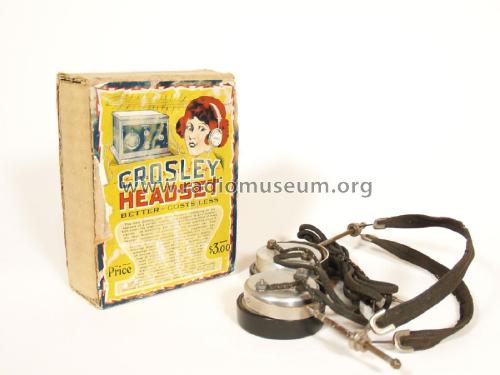 Head Phones ; Crosley Radio Corp.; (ID = 1947156) Speaker-P