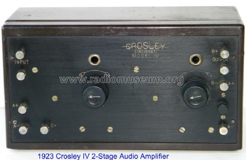 IV ; Crosley Radio Corp.; (ID = 849492) Ampl/Mixer