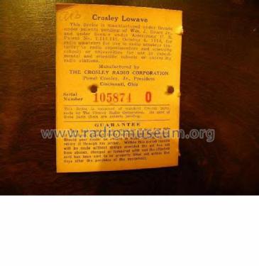 Lowave Short Wave Converter; Crosley Radio Corp.; (ID = 943671) Converter