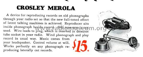 Merola ; Crosley Radio Corp.; (ID = 1322384) mod-past25