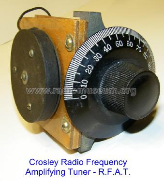 Radio Frequency Amplifying Tuner RFAT R.F.A.T.; Crosley Radio Corp.; (ID = 1199807) mod-pre26