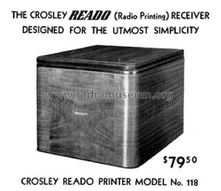 Reado Printer 118; Crosley Radio Corp.; (ID = 91754) Misc