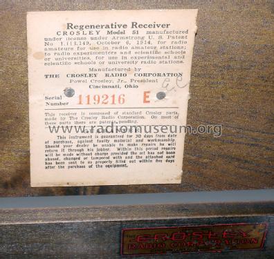 regular 51; Crosley Radio Corp.; (ID = 2055752) Radio