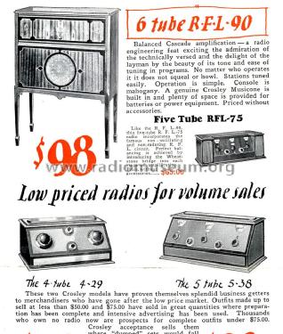 RFL-90 ; Crosley Radio Corp.; (ID = 1322226) Radio