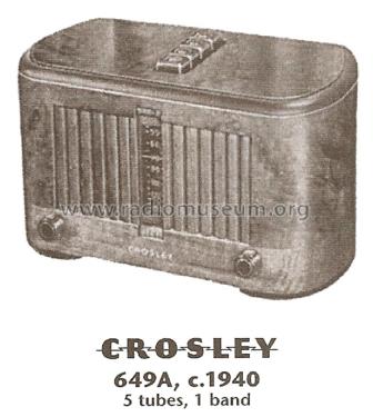 Super Sextette 649D DeLuxe Ch= 649; Crosley Radio Corp.; (ID = 1821951) Radio