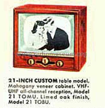 21 TOBU; Crosley Radio Corp.; (ID = 1832638) Television