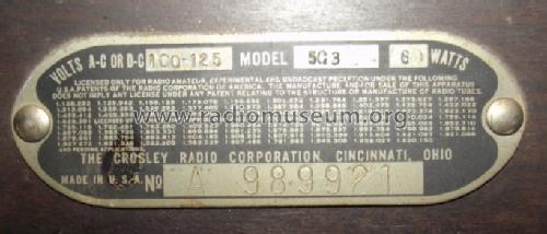 51 Ch= 5G3; Crosley Radio Corp.; (ID = 1445141) Radio