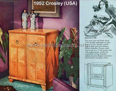 The Jenny Lind Du 17 Cdb Television Crosley Radio Corp