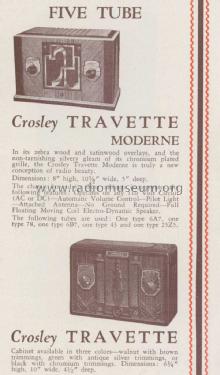 Travette Ch= 163; Crosley Radio Corp.; (ID = 1143991) Radio