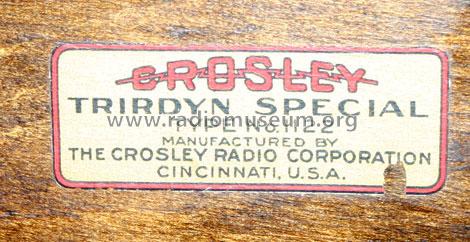 Trirdyn Special 1122; Crosley Radio Corp.; (ID = 234130) Radio