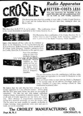 Various Combinations ; Crosley Radio Corp.; (ID = 1170012) Radio