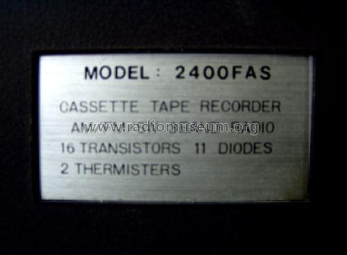 Trustcorder Clock Radio Recorder 2400FAS; Unknown - CUSTOM (ID = 596662) Radio