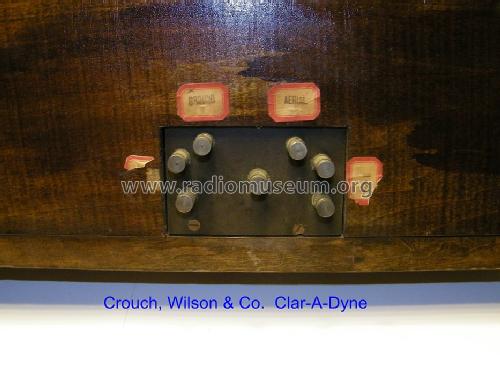 Clar-A-Dyne 4-Tube; Crouch-Wilson & Co., (ID = 1204920) Radio