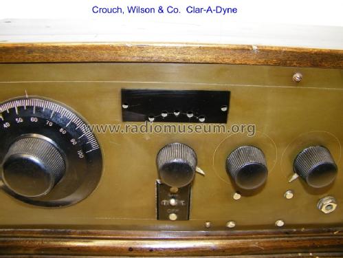 Clar-A-Dyne 4-Tube; Crouch-Wilson & Co., (ID = 1204924) Radio