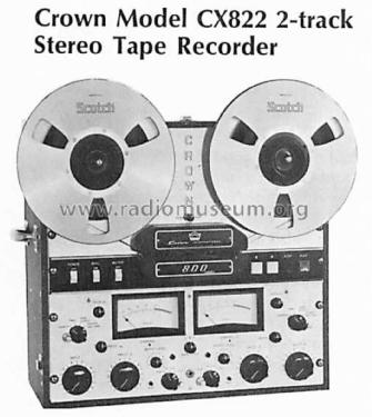2-Track Stereo Tape Recorder CX822; International Radio (ID = 1900243) Sonido-V