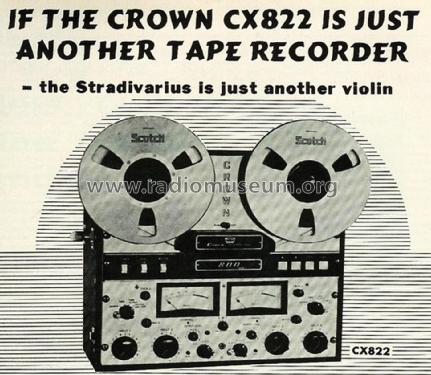 2-Track Stereo Tape Recorder CX822; International Radio (ID = 1900267) Sonido-V