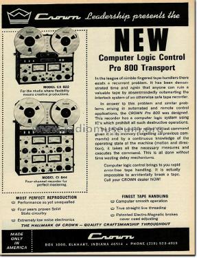 2-Track Stereo Tape Recorder CX822; International Radio (ID = 1900293) Sonido-V