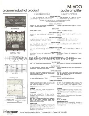 M-600 ; International Radio (ID = 2500209) Ampl/Mixer