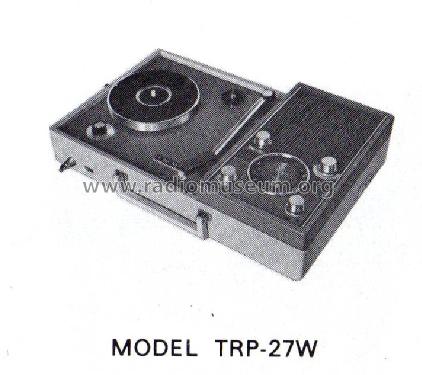 2 Band Portable Stereo Phonoradio TRP-27W; Crown Radio Corp.; (ID = 1657164) Radio