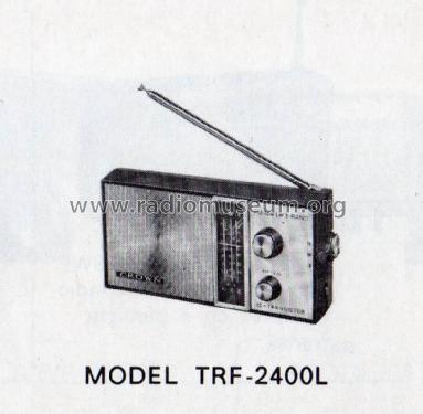 Portable 3 Band Radio TRF-2400L; Crown Radio Corp.; (ID = 1656589) Radio