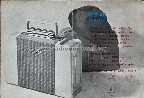 Portable Stereo Radio-Phono STP-45; Crown Radio Corp.; (ID = 2982442) Radio
