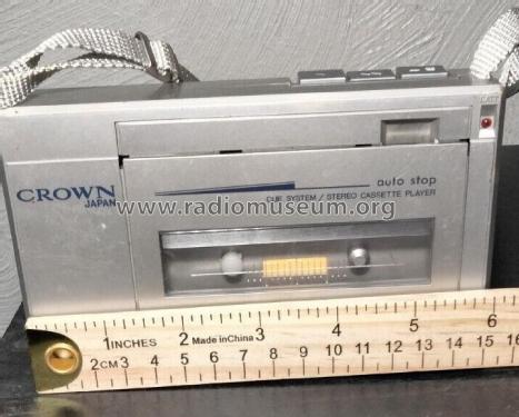 Stereo Cassette Player CH-10; Crown Radio Corp.; (ID = 2981640) R-Player