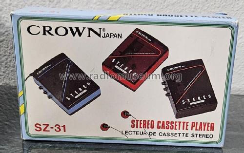 Stereo Cassette Player SZ-31; Crown Radio Corp.; (ID = 2980320) R-Player