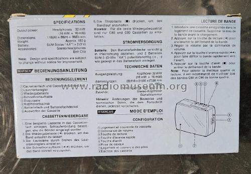 Stereo Cassette Player SZ-31; Crown Radio Corp.; (ID = 2980321) Ton-Bild