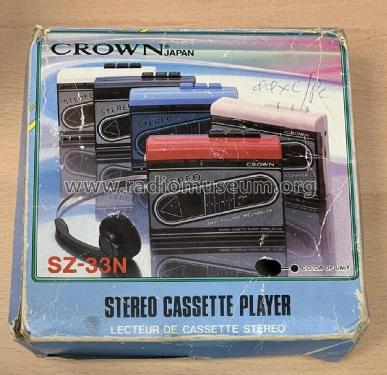 Stereo Cassette Player SZ-33N; Crown Radio Corp.; (ID = 2980339) Enrég.-R