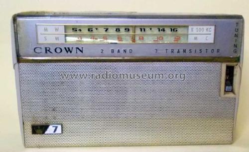 2 Band 7 Transistor TR-702; Crown Radio Corp.; (ID = 1620878) Radio