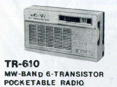 TR-610; Crown Radio Corp.; (ID = 1189205) Radio