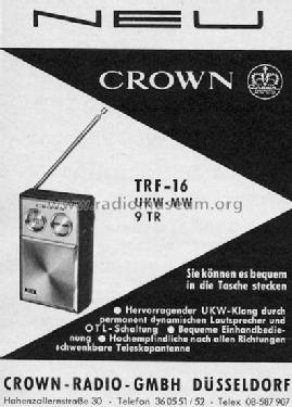 Crown 16 transistor Solid State, vintage Crown portable radio transistor