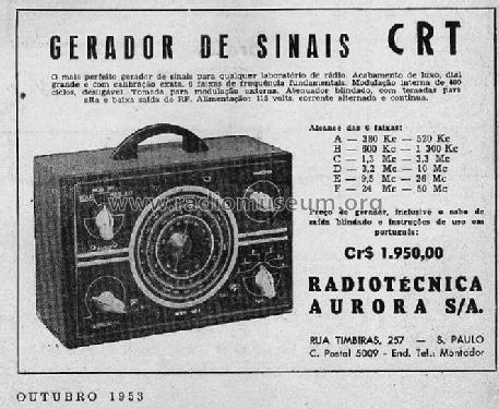 Gerador de sinais - RF generator CR31; CRT, Continental (ID = 1884595) Equipment