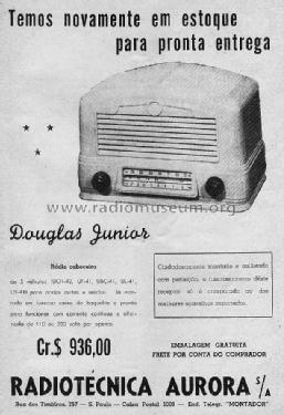 Rádio de cabeceira Douglas Junior; CRT, Continental (ID = 1885282) Radio