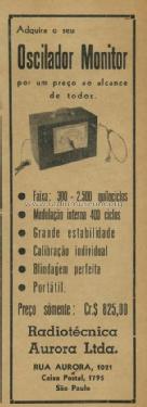 Oscilador Monitor - RF Signal Generator ; CRT, Continental (ID = 1889920) Equipment