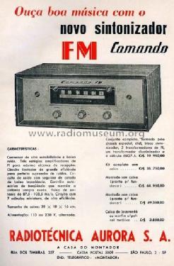 Comando - Sintonizador de FM - Tuner ; CRT, Continental (ID = 1907040) Radio