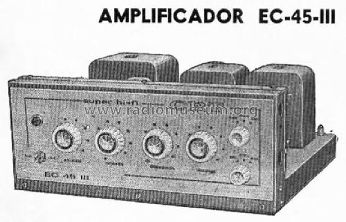 Super Hi-Fi EC-45-III; CRT, Continental (ID = 1912942) Ampl/Mixer