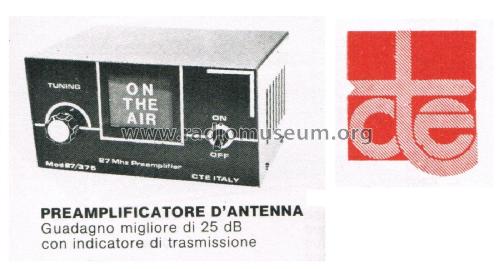 Preamplificatore d'Antenna 27/375; CTE International S. (ID = 2740222) Citizen