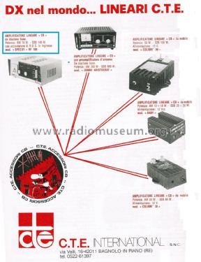 Linear Amplifier - Amplificatore Lineare CB Speedy RF100 ; CTE International S. (ID = 2785611) Citizen